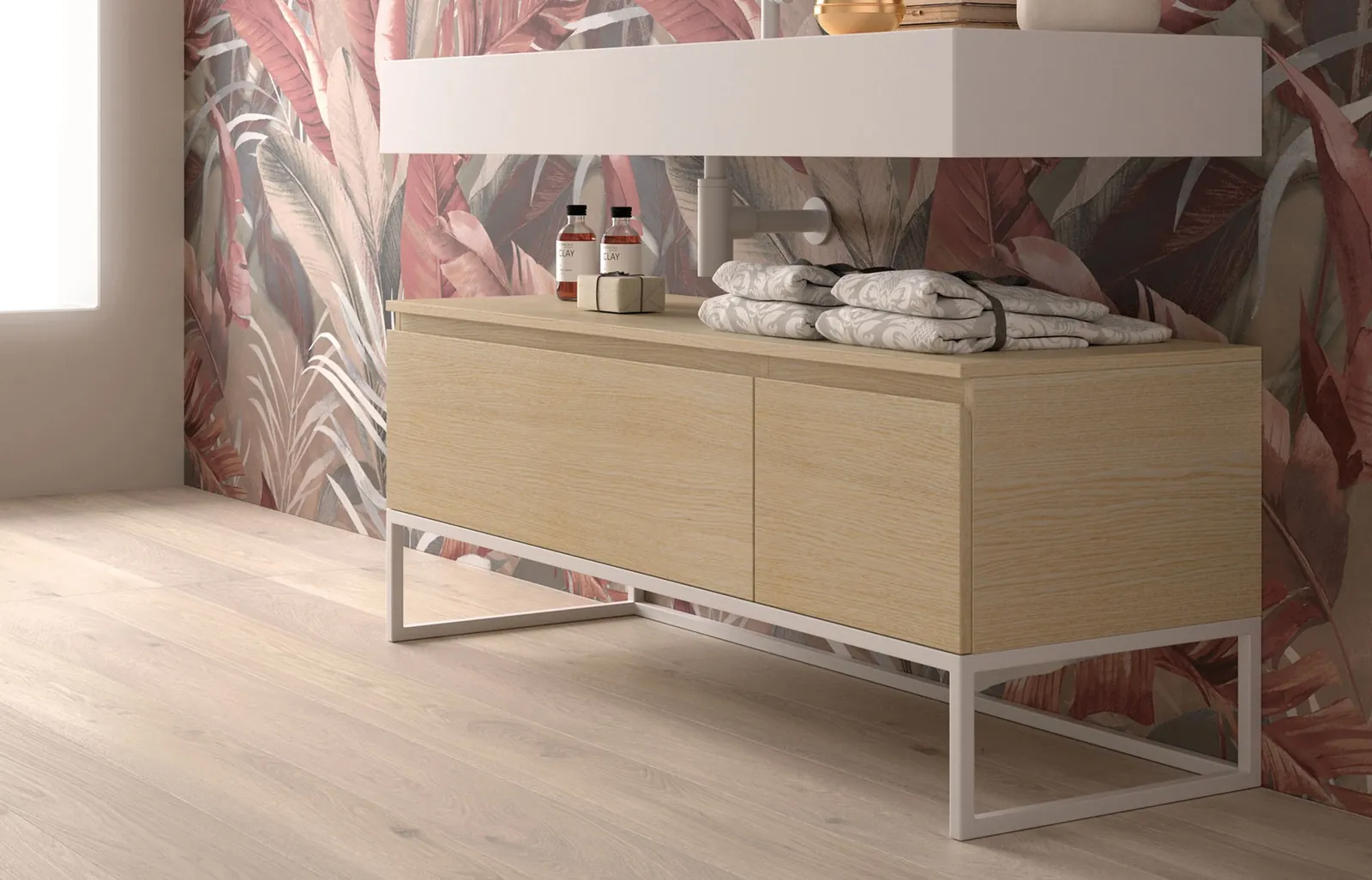 Codis Bath: деревянные фасады на белой металлической раме
