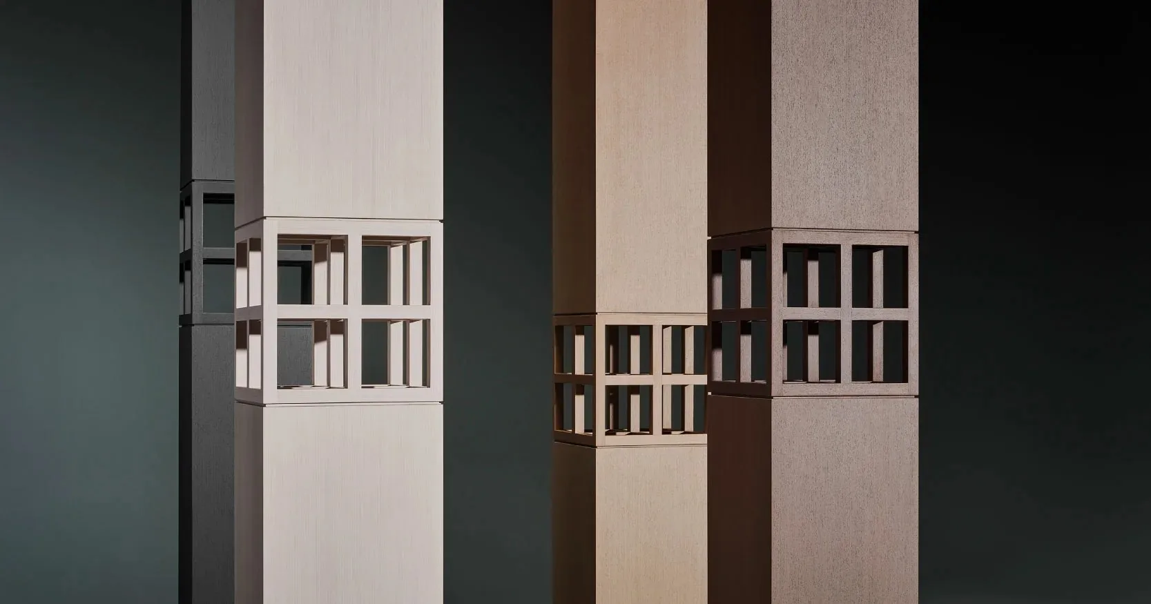 Sheets of reconstituted veneer at the Alpi factory