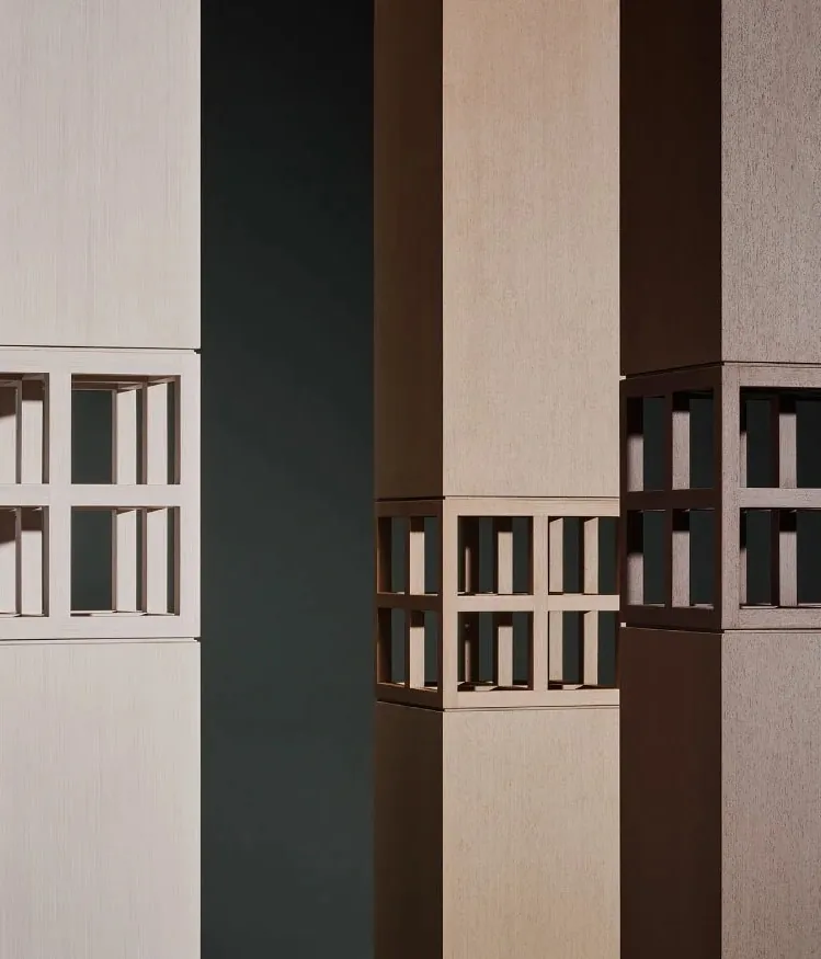 Veneer in the Alpi factory warehouse
